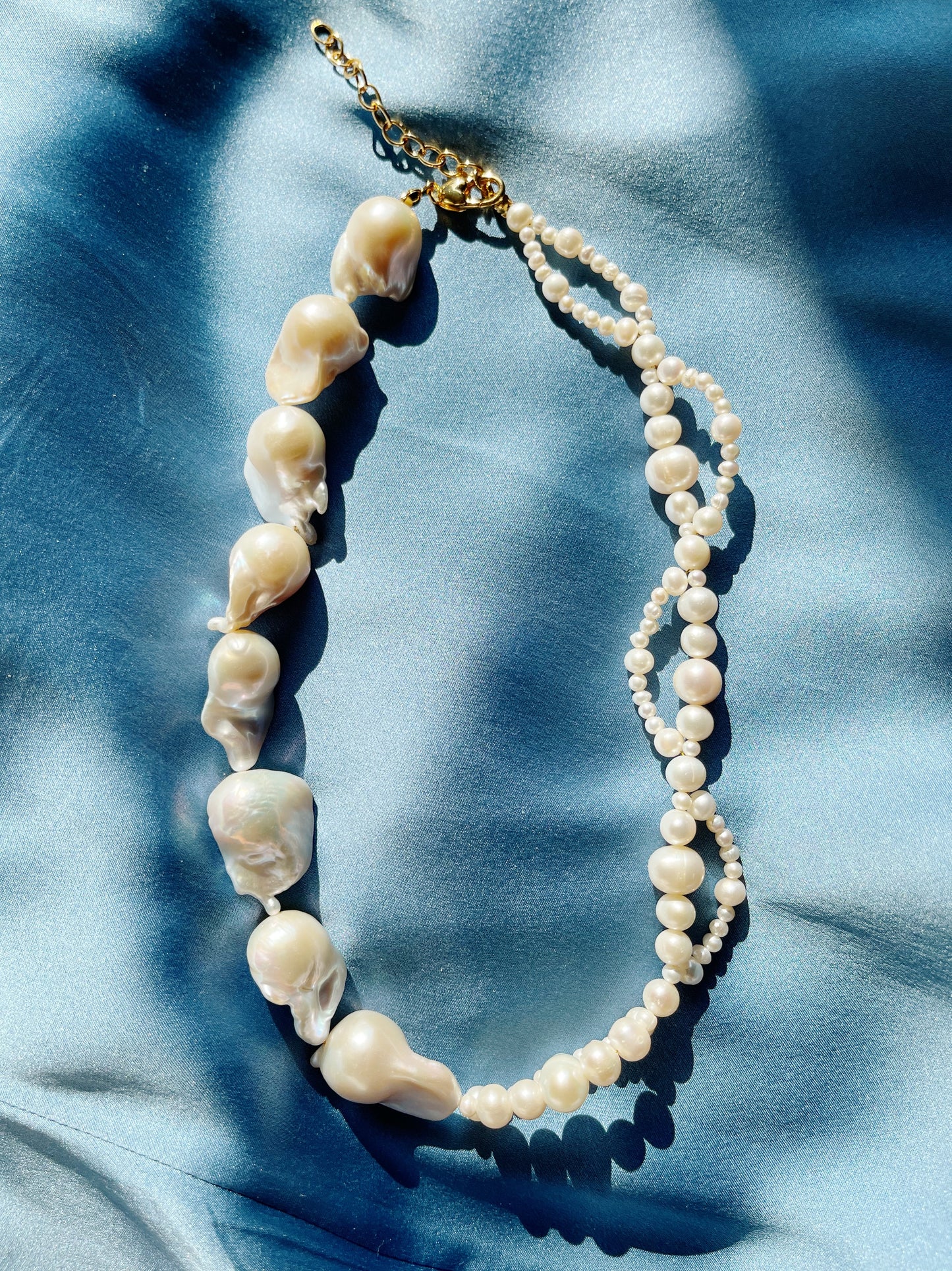 Entwined Strands Pearl Necklace