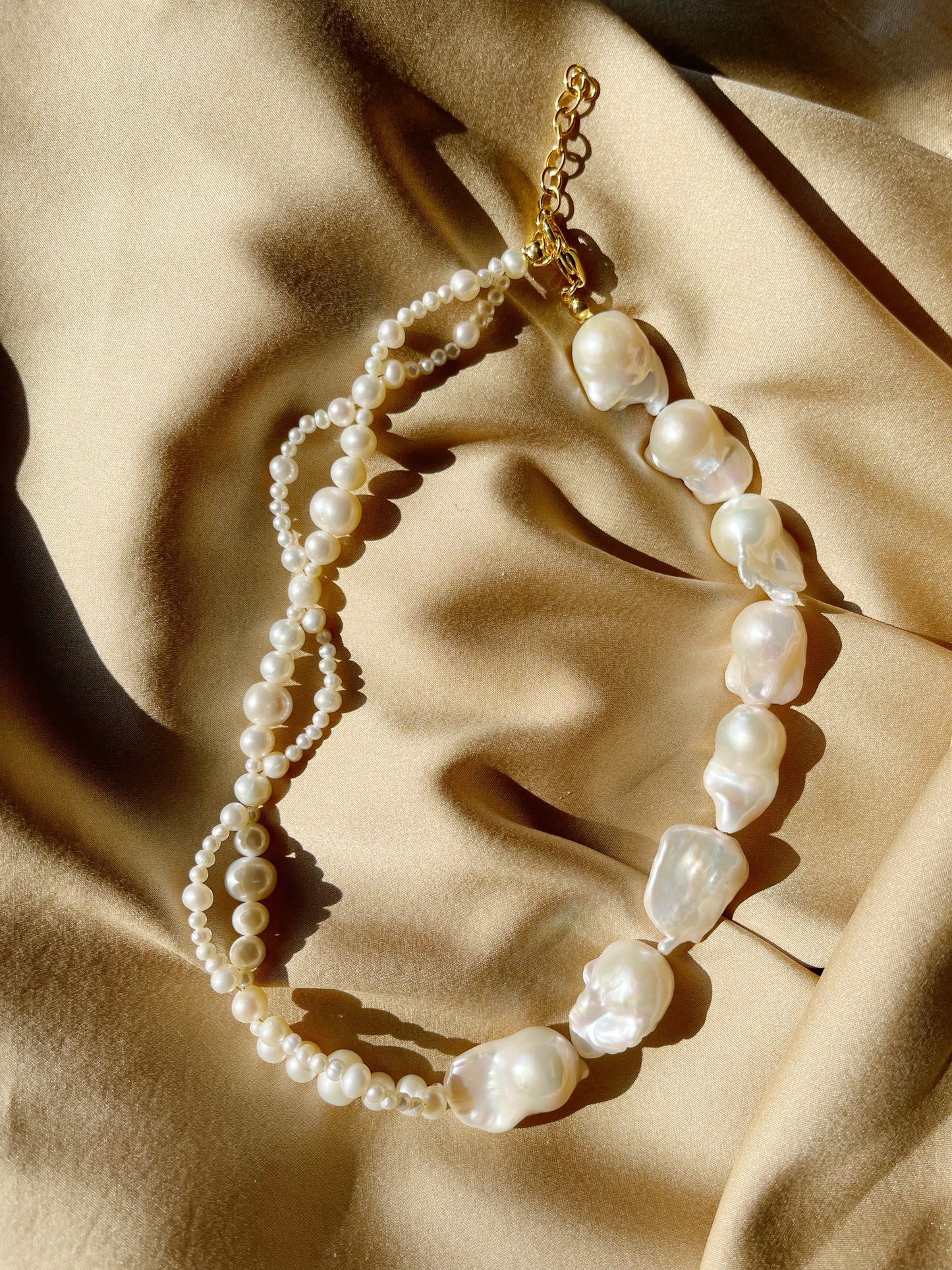 Entwined Strands Pearl Necklace