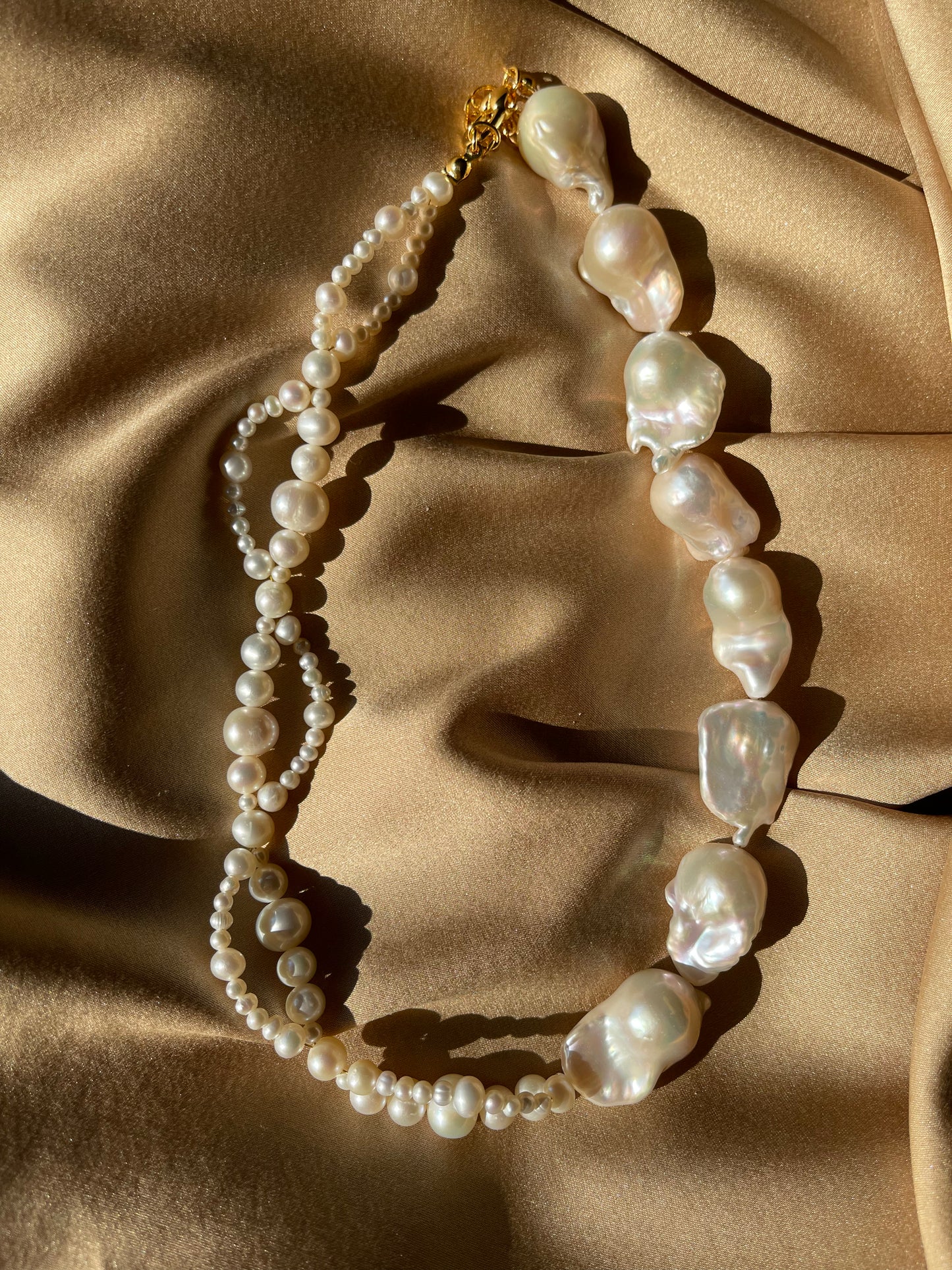 Entwined Strands Pearl Necklace