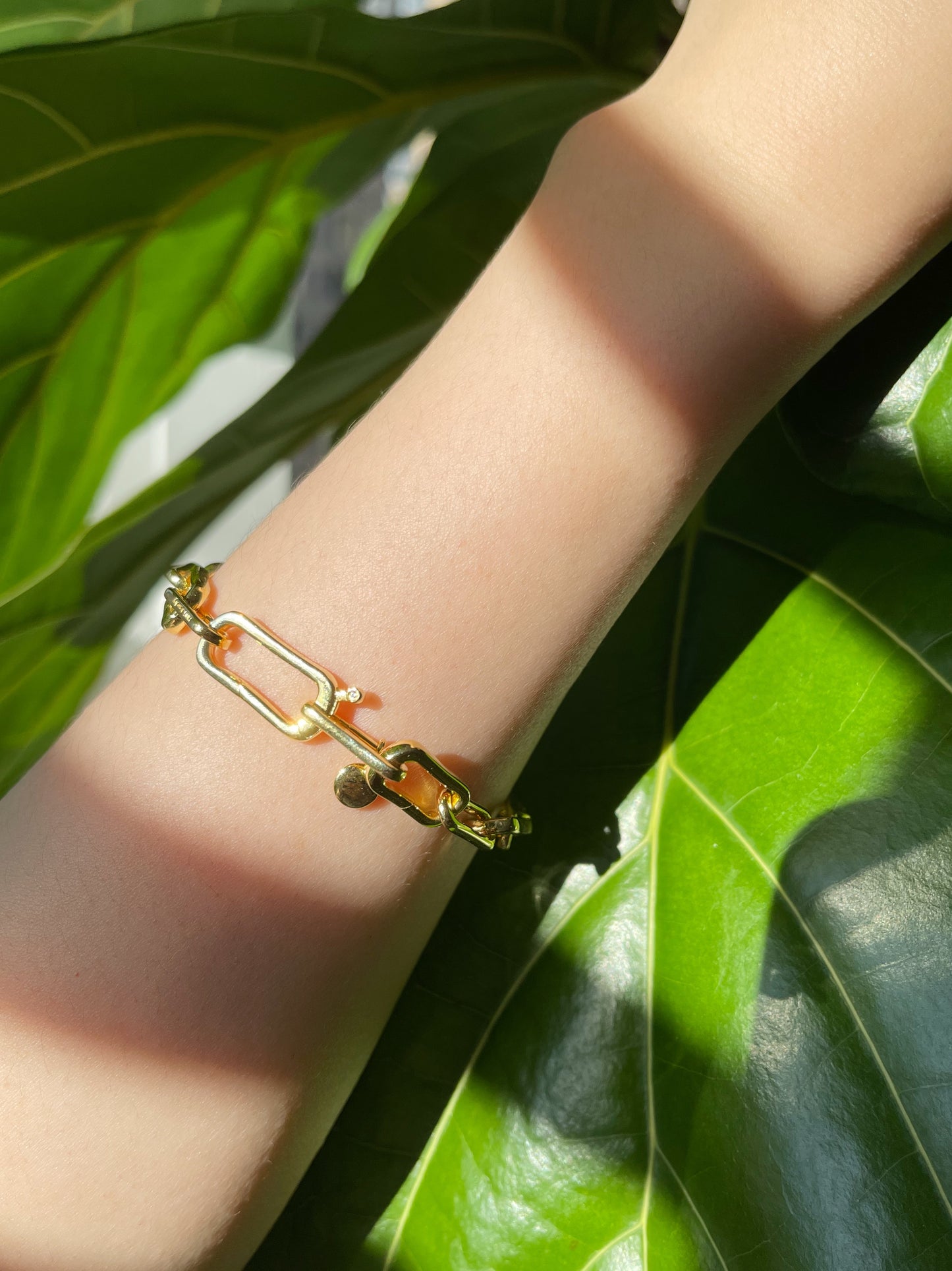 18k Gold Plated Link Bracelet