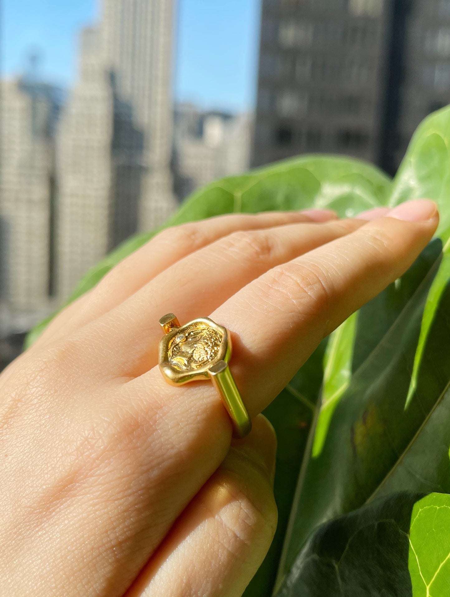 Two Sided Roman Stamp Ring