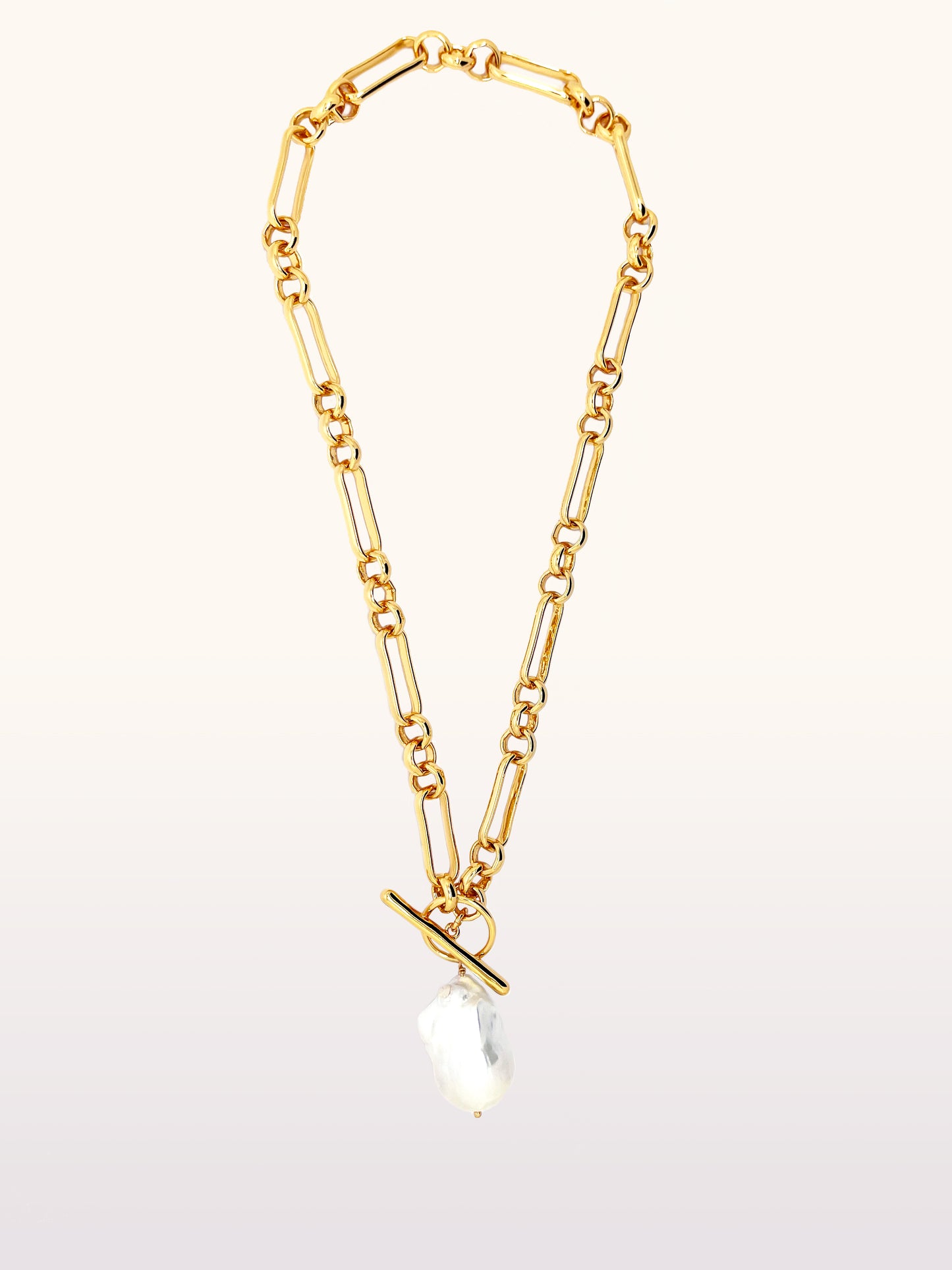 White Baroque Pearl Necklace