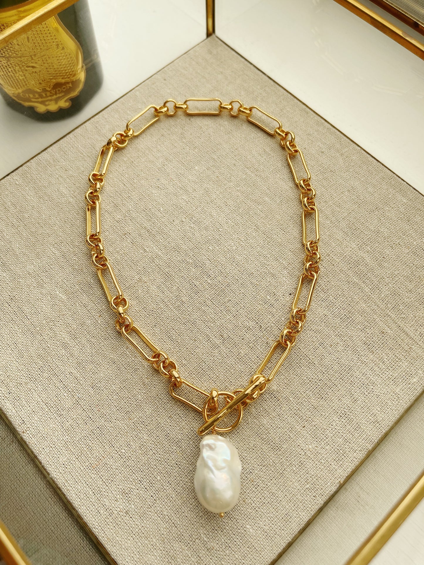 White Baroque Pearl Necklace