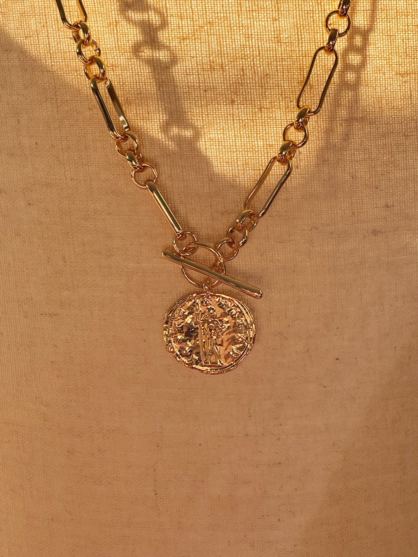 18k Gold Plated Coin Chain Necklace