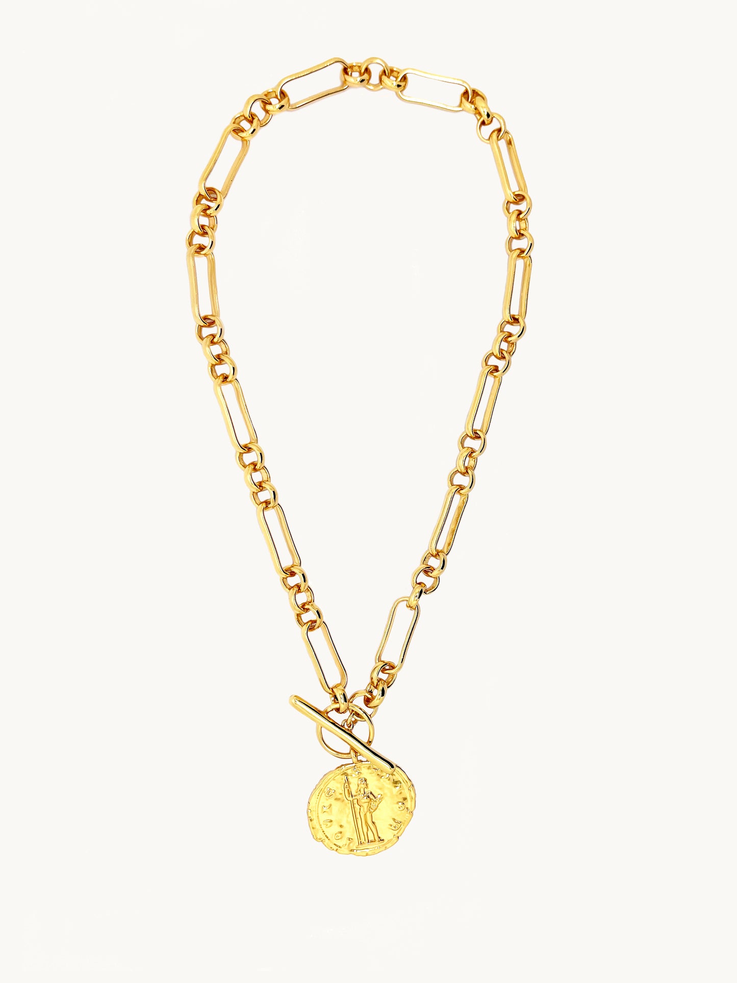 18k Gold Plated Coin Chain Necklace