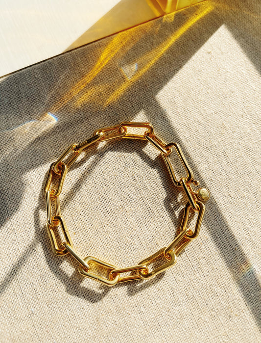 18k Gold Plated Link Bracelet