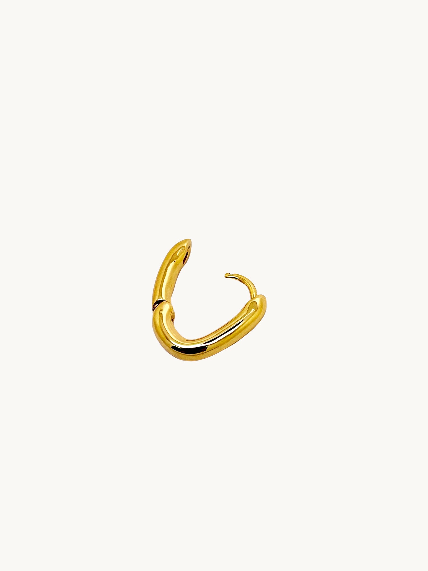 2 Size 18k Gold Plated Hoop Earrings