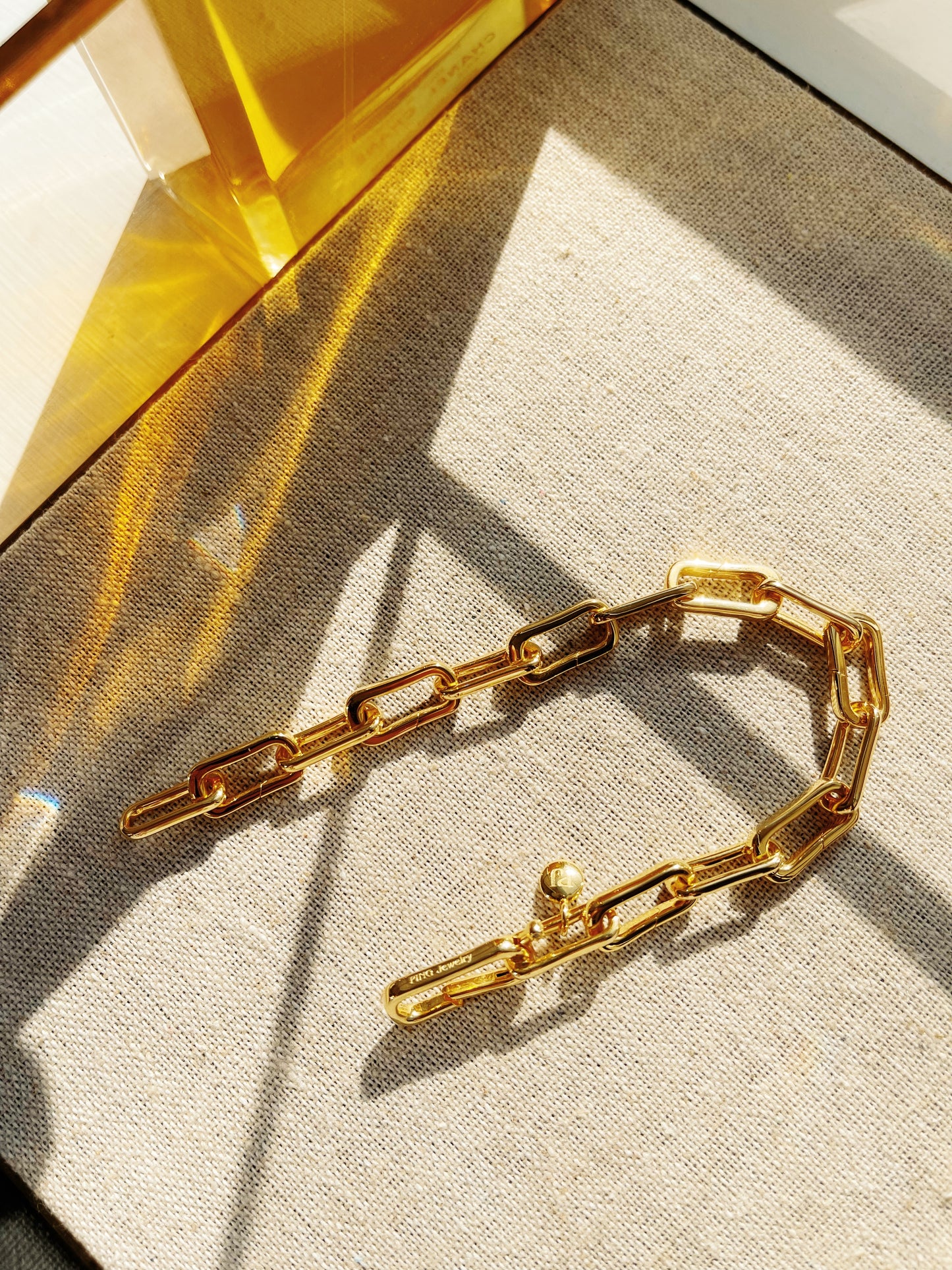 18k Gold Plated Link Bracelet